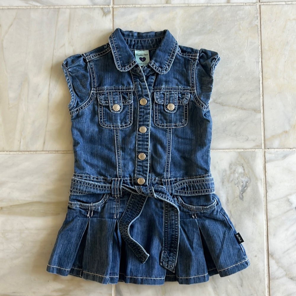 Pumpkin Patch jean dress -- size 3 girls